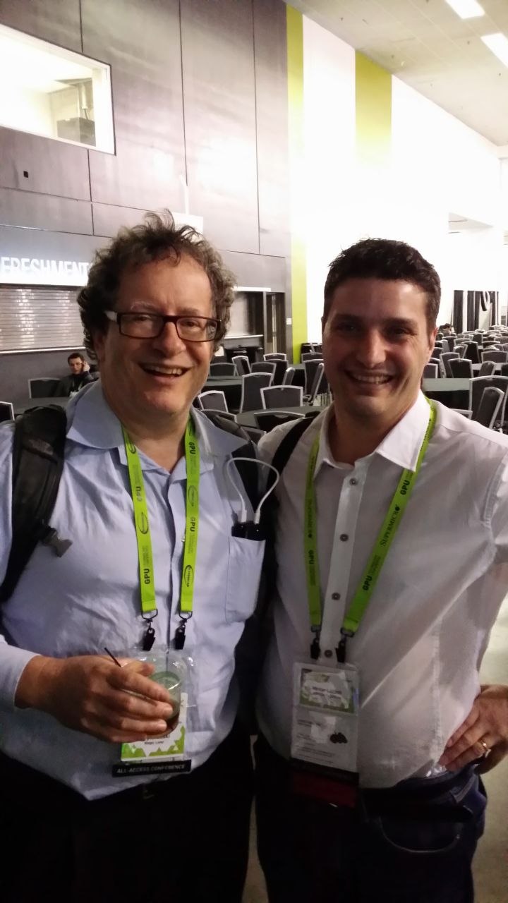 Walter Lucetti with Gary Bradski at GTC 2015, San Jose