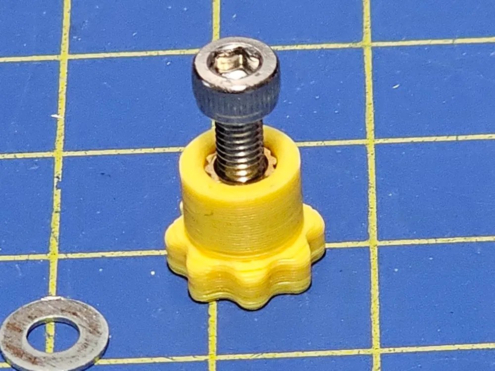 3D Printed Knob with M3 Brass Inserts