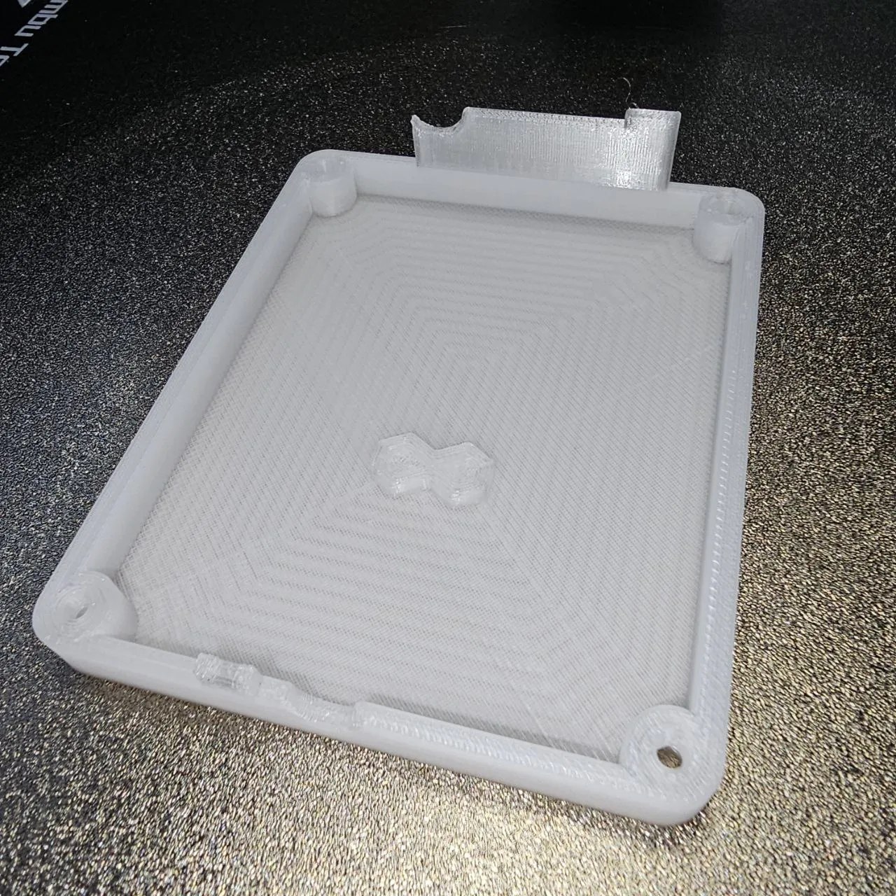 The top cover is made with transparent PETG