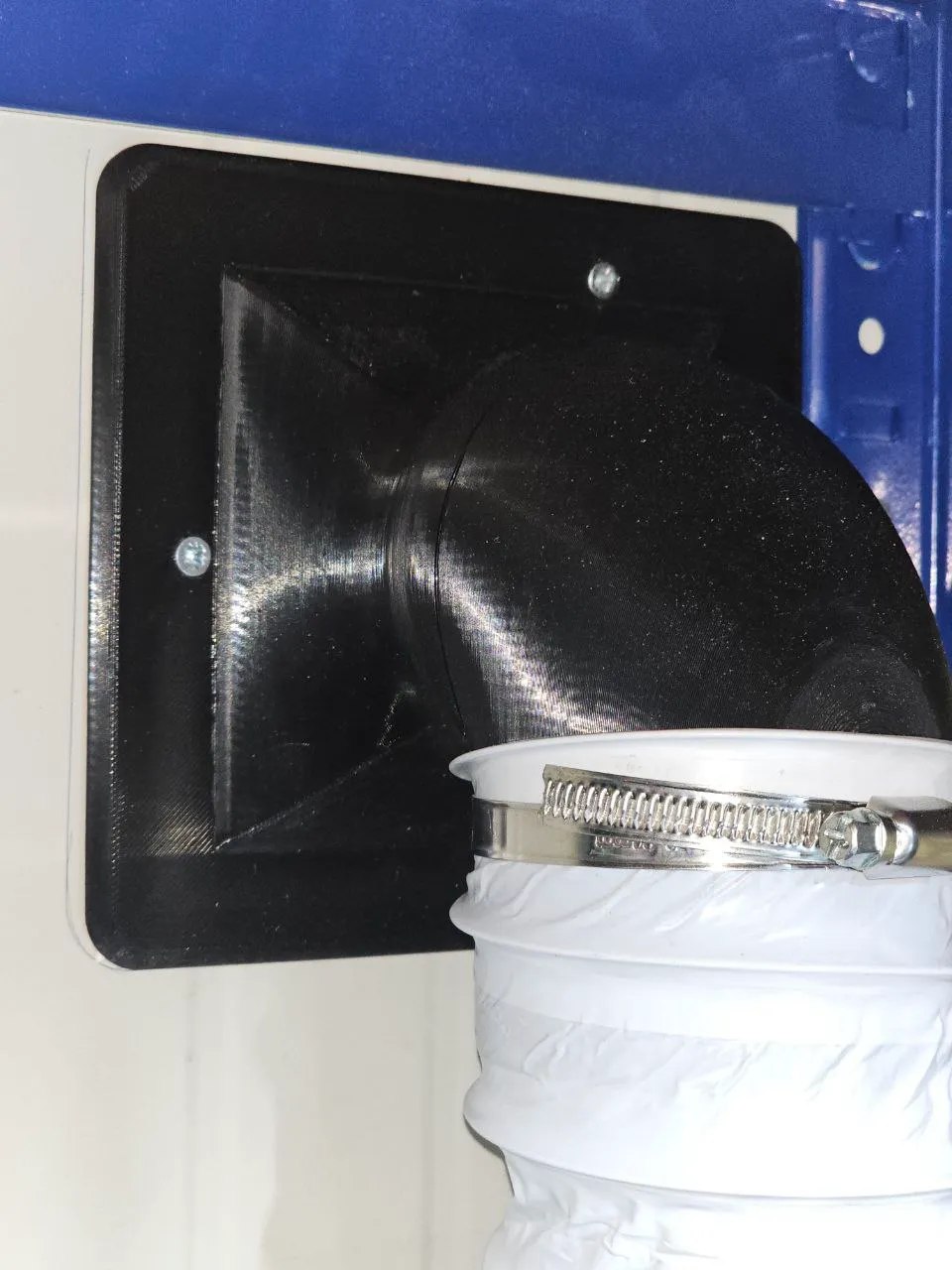 Exhaust Hose Adapter for P1S/X1C - 80 mm - 90°