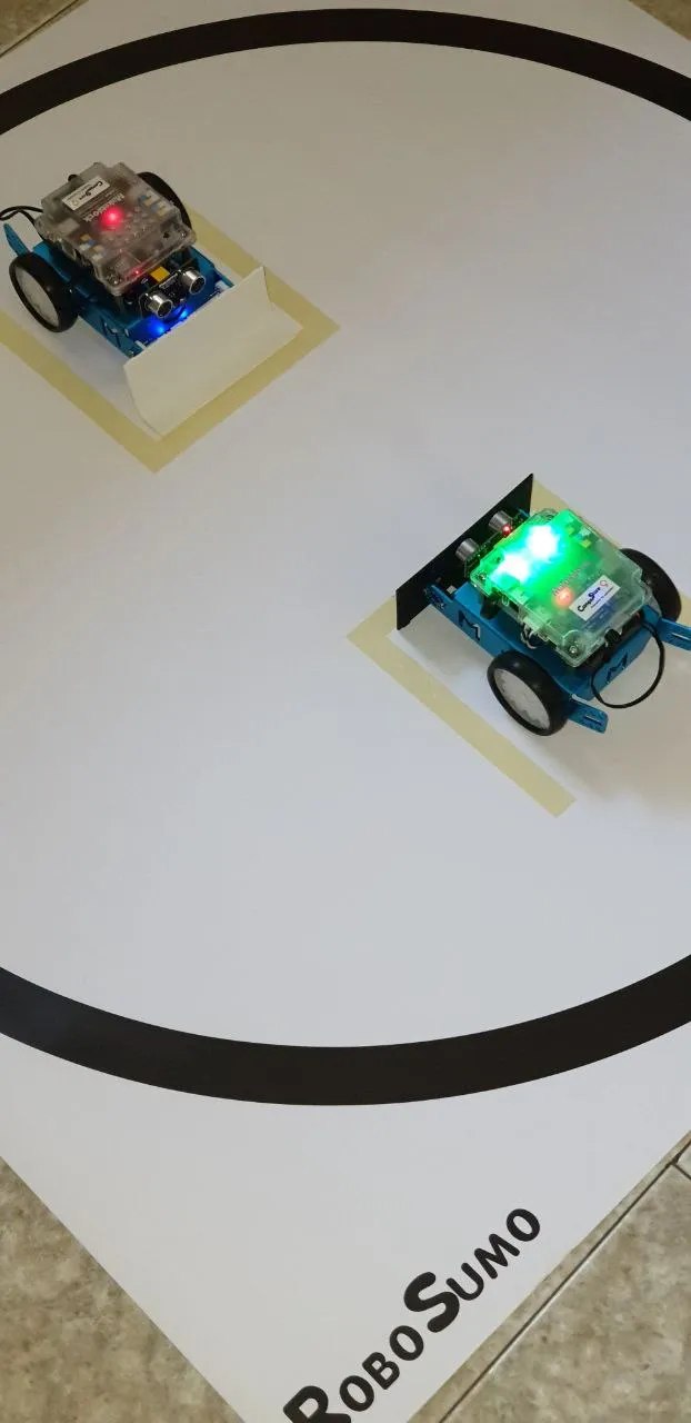 Flat front shovel for Makeblock mBot robot