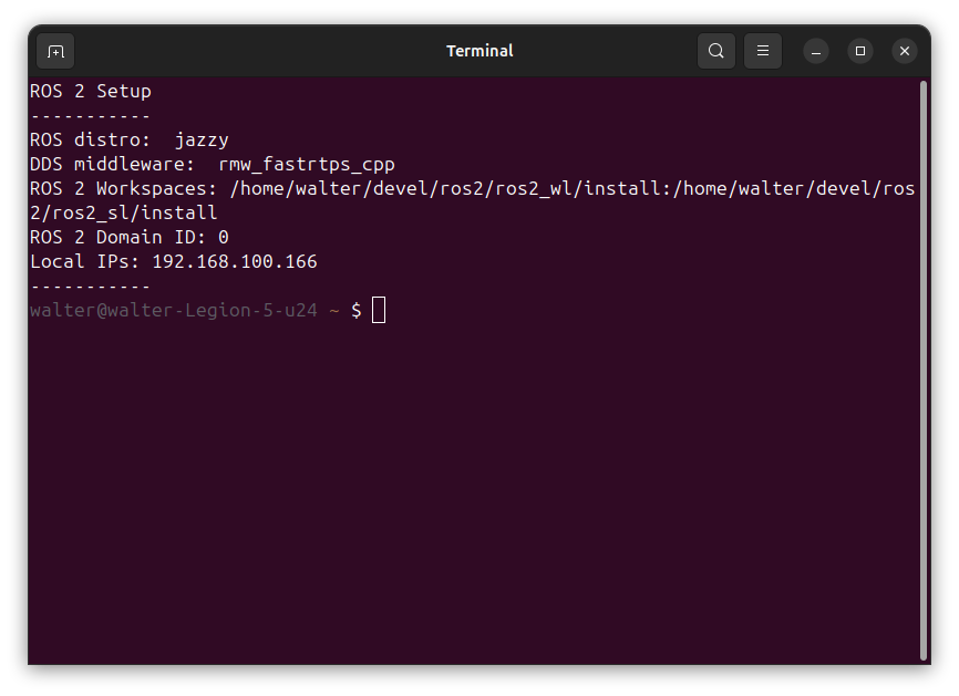 ROS 2 Terminal